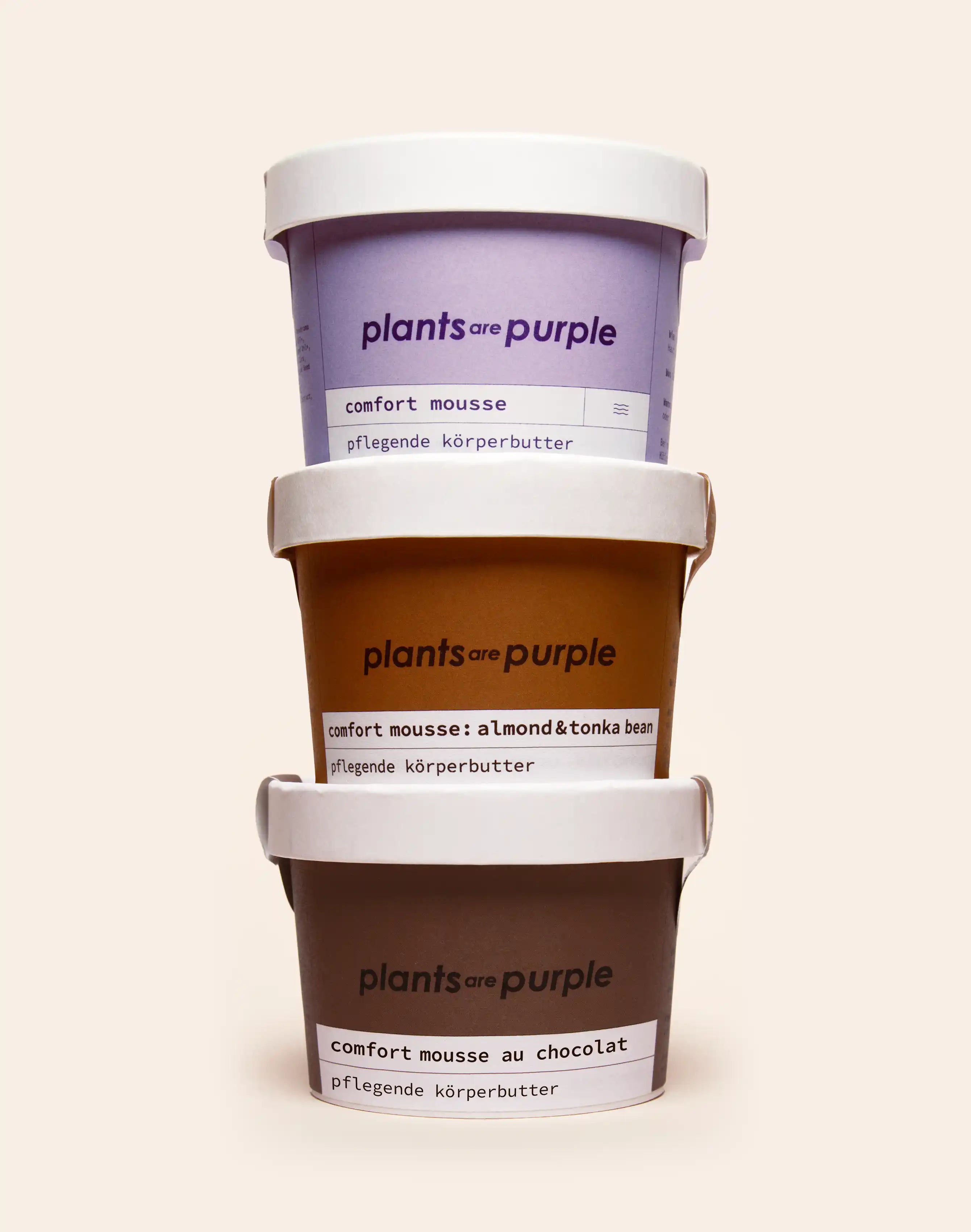 Comfort Mousse Trio with Unscented, Almond & Tonka Bean and Chocolat