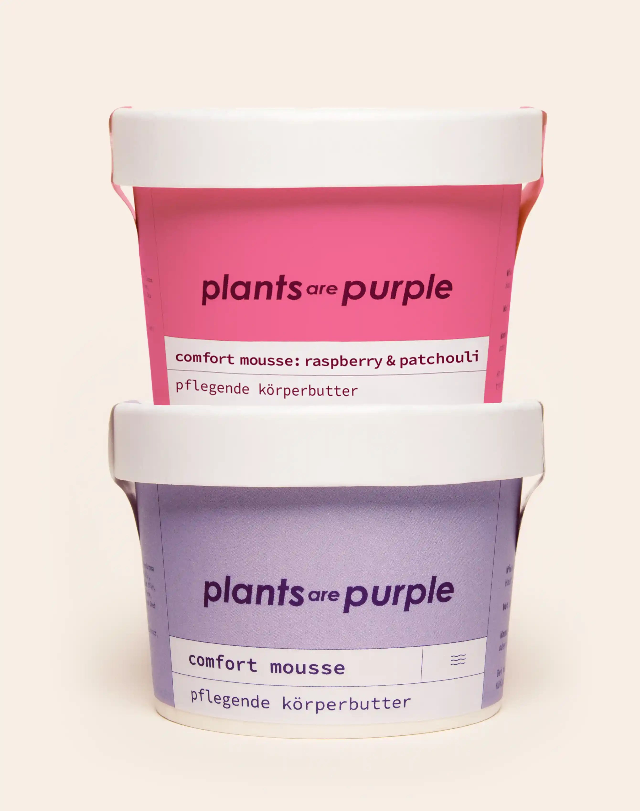 Comfort Mousse: Raspberry & Patchouli and Unscented